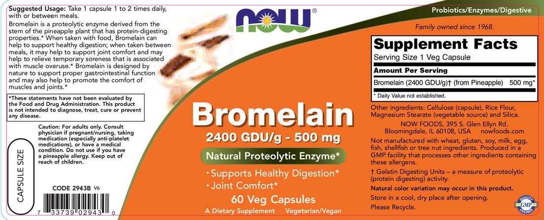 Bromelain 2400 GDU – 60 Kapseln