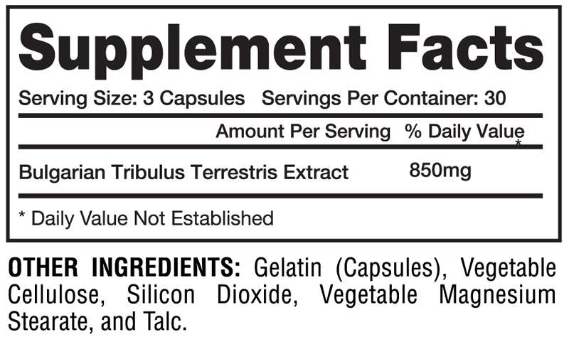 Bulgarischer Tribulus 90 % – 90 Kapseln