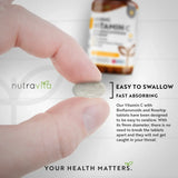 Vitamin C 1000 mg mit Bioflavonoiden und Hagebutte 180 <tc>Nutravita</tc> Tabletten