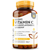 Vitamin C 1000 mg mit Bioflavonoiden und Hagebutte 180 <tc>Nutravita</tc> Tabletten