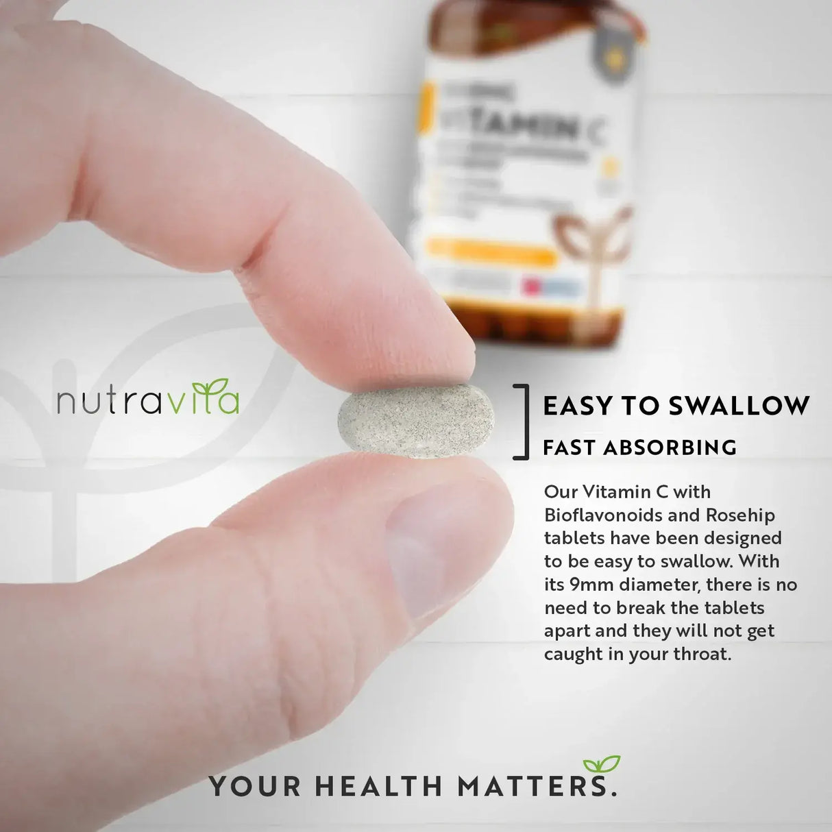 Vitamin C 1000 mg mit Bioflavonoiden und Hagebutte 180 <tc>Nutravita</tc> Tabletten