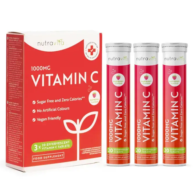 Vitamin C 1000 mg 60 lösliche Tabletten (3x20) <tc>Nutravita</tc>