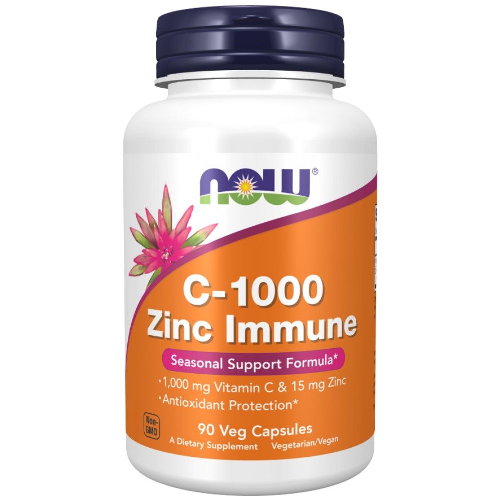 C-1000 Zink Immun | Vitamin C + Zinkbisglycinat – 90 Kapseln
