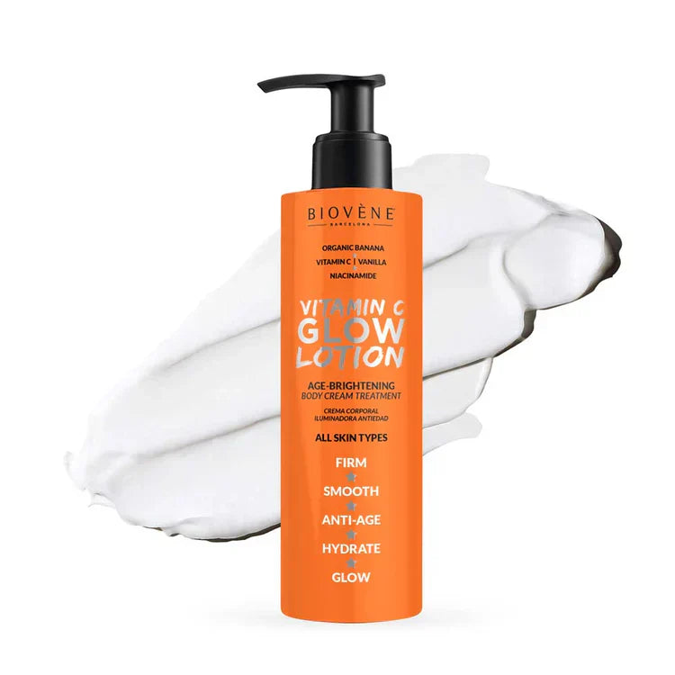 Vitamin C Glow Body Lotion mit Bio-Banane für strahlende Haut 200 ml