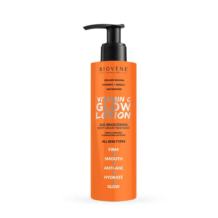 Vitamin C Glow Body Lotion mit Bio-Banane für strahlende Haut 200 ml