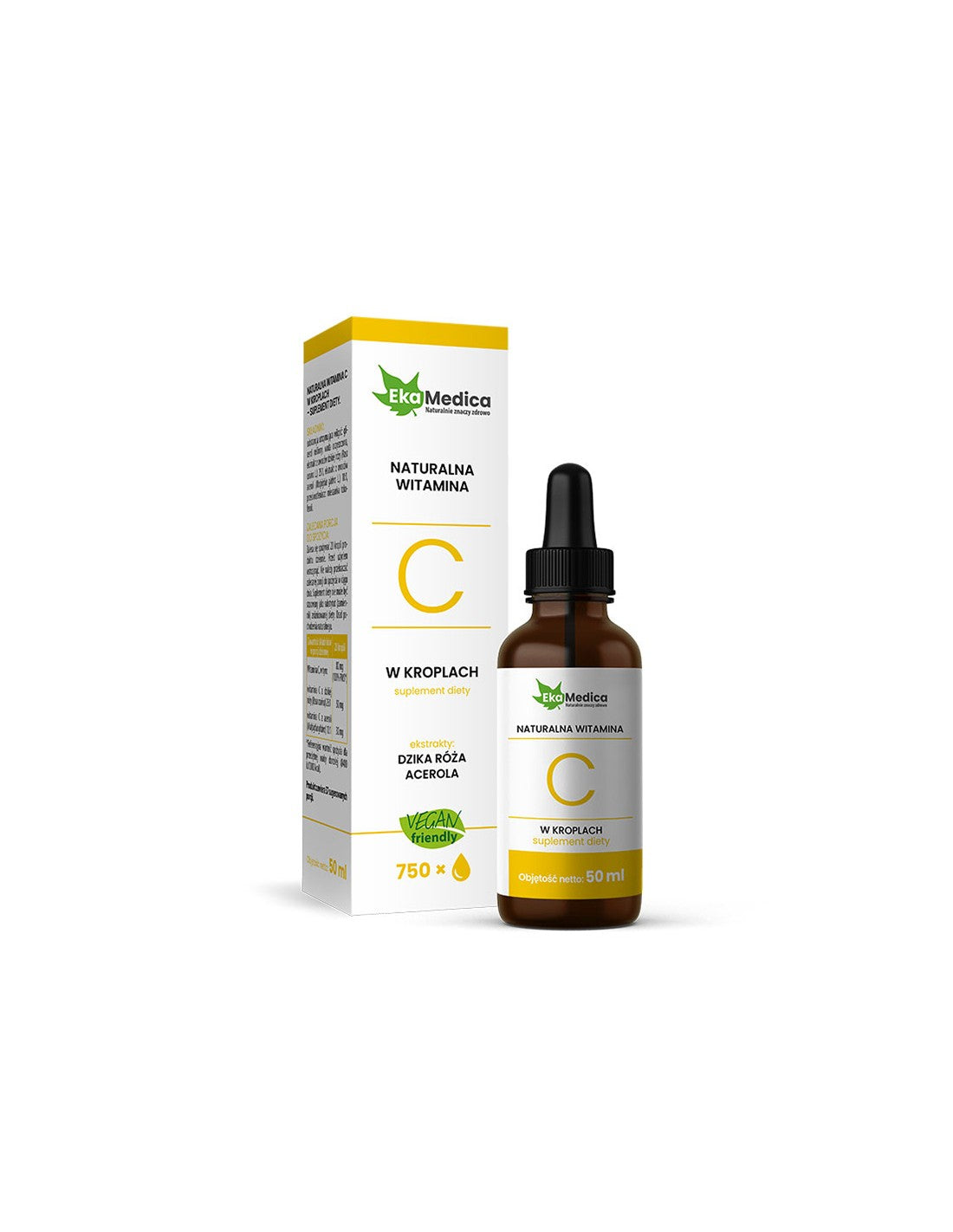 Natürliche Vitamin C 80 mg Tropfen, 50 ml EkaMedica