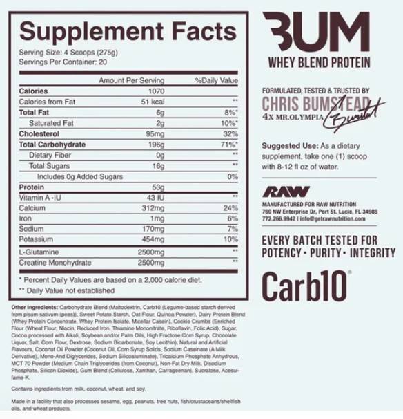 CBUM Mass Gainer | Molkenprotein & Carb10® – 5443 Gramm