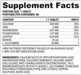 Ca/Zn/MG | Calcium-Magnesium-Zink-Formel – 60 Tabletten