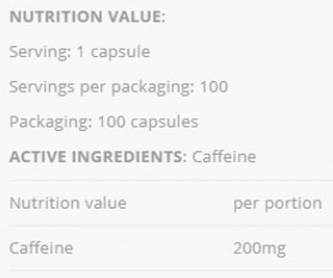 Koffein 200 Power – 100 Kapseln