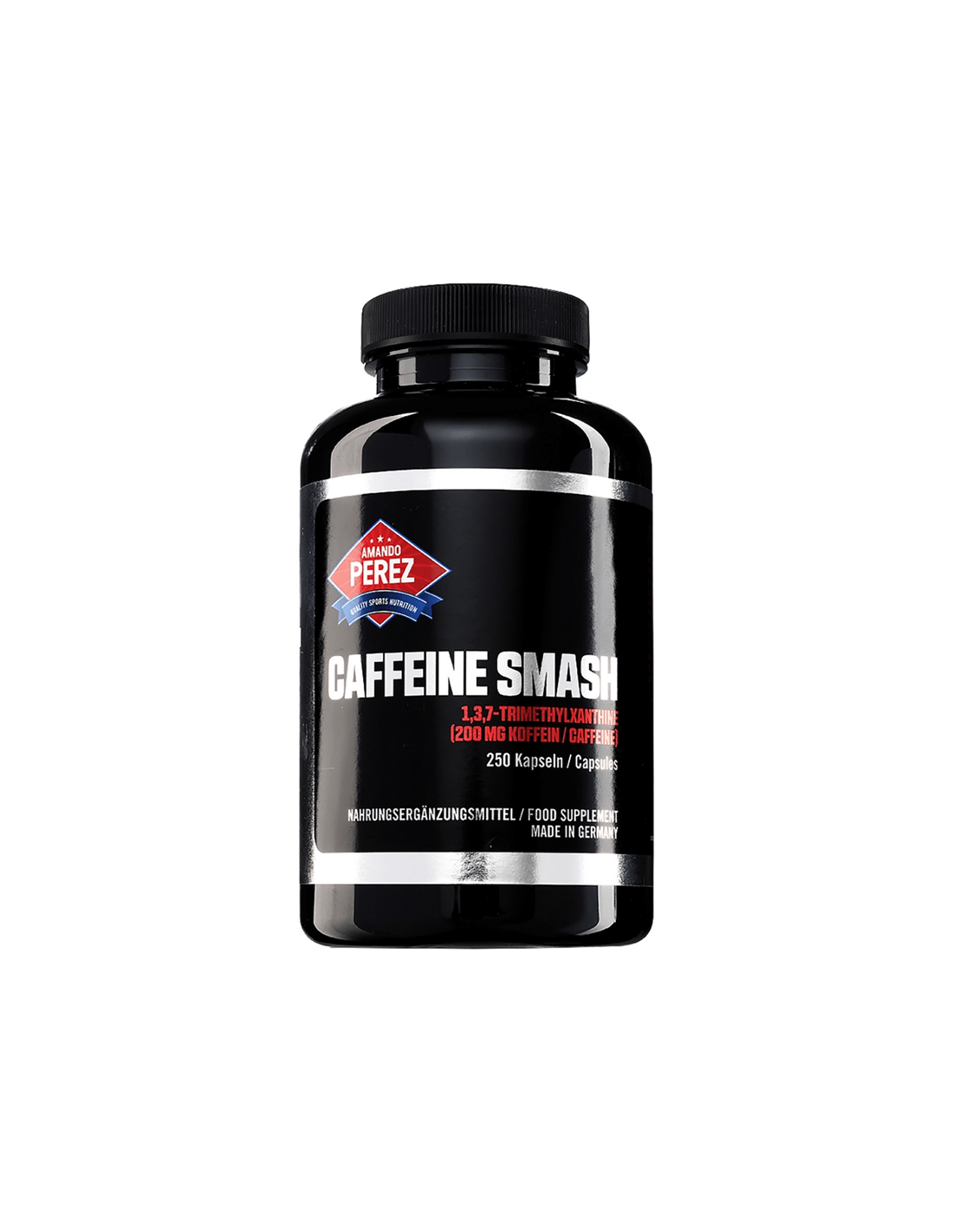 Koffein-Kick (1,3,7-Trimethylxanthin)/Koffein, 200 mg, 250 Kapseln <tc>Vitabay</tc>