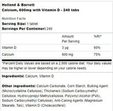 Calcium 600 mg + Vitamin D – 60 Tabletten