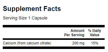 Calciumcitrat 200 mg – 60 Kapseln