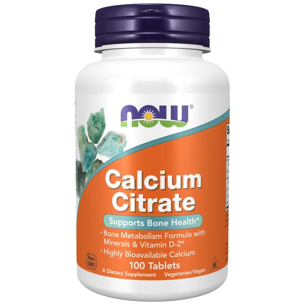 Calciumcitrat mit Mineralien und Vitamin D-2 300 mg – 100 Tabletten