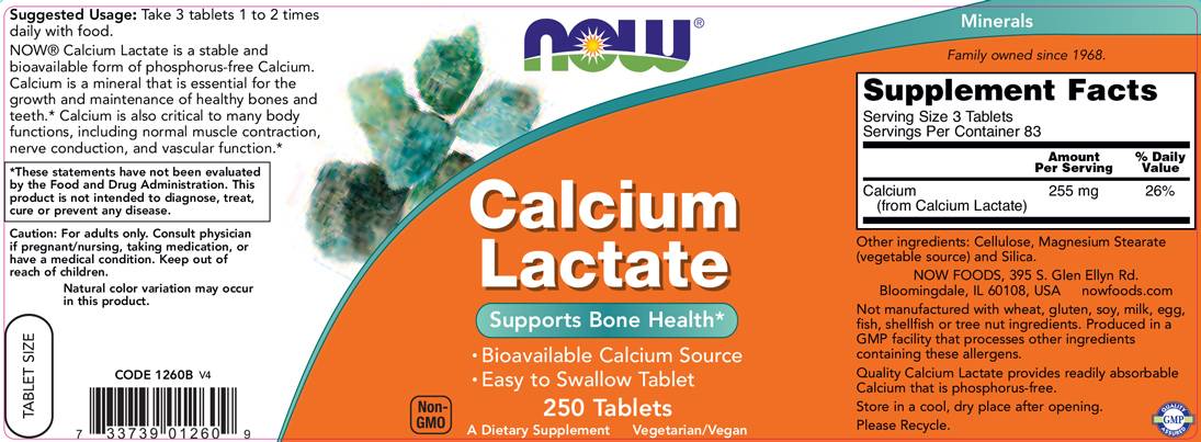 Calciumlactat – 250 Tabletten