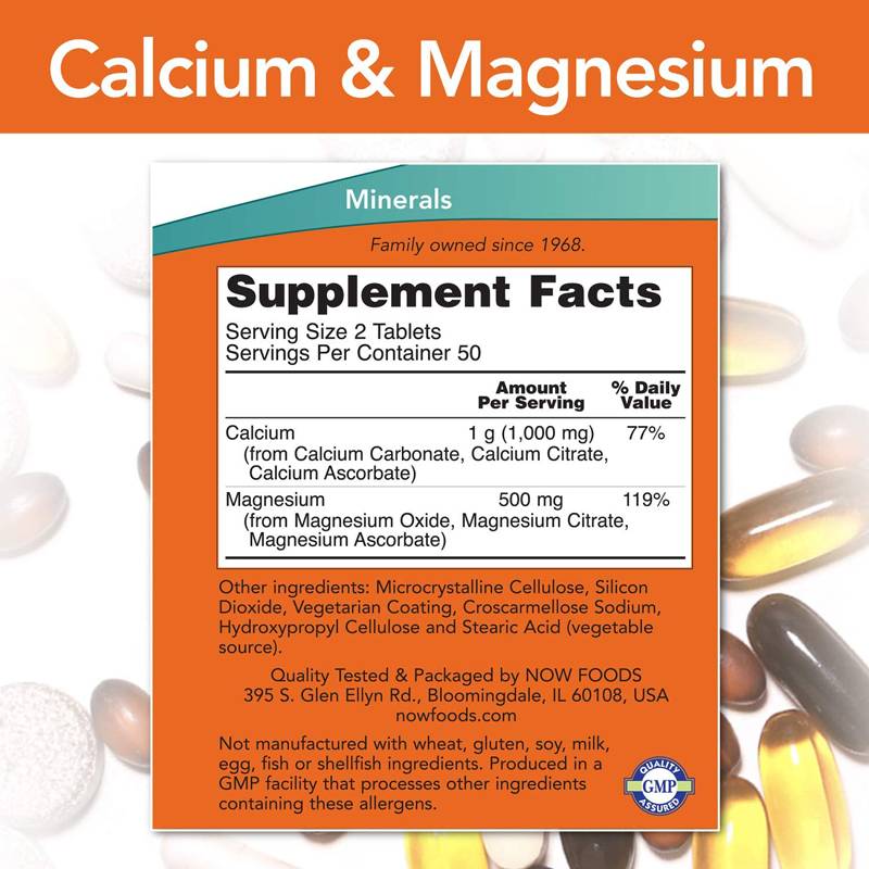 Kalzium und Magnesium 2:1 – 250 Tabletten