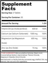 Calcium Magnesium Zink + D3 – 90 Tabletten