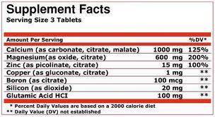 Calcium-Zink-Magnesium – 100 Tabletten