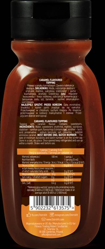 Karamellsirup/Null Kalorien 320 ml