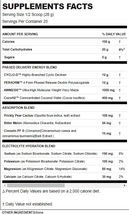 Carbion+ | Elektrolyt-Hydratationsgetränk mit zyklischem Dextrin – 725 Gramm