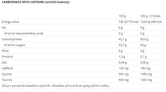 Carbosnack mit Koffein Tube 12 x 55 Gramm