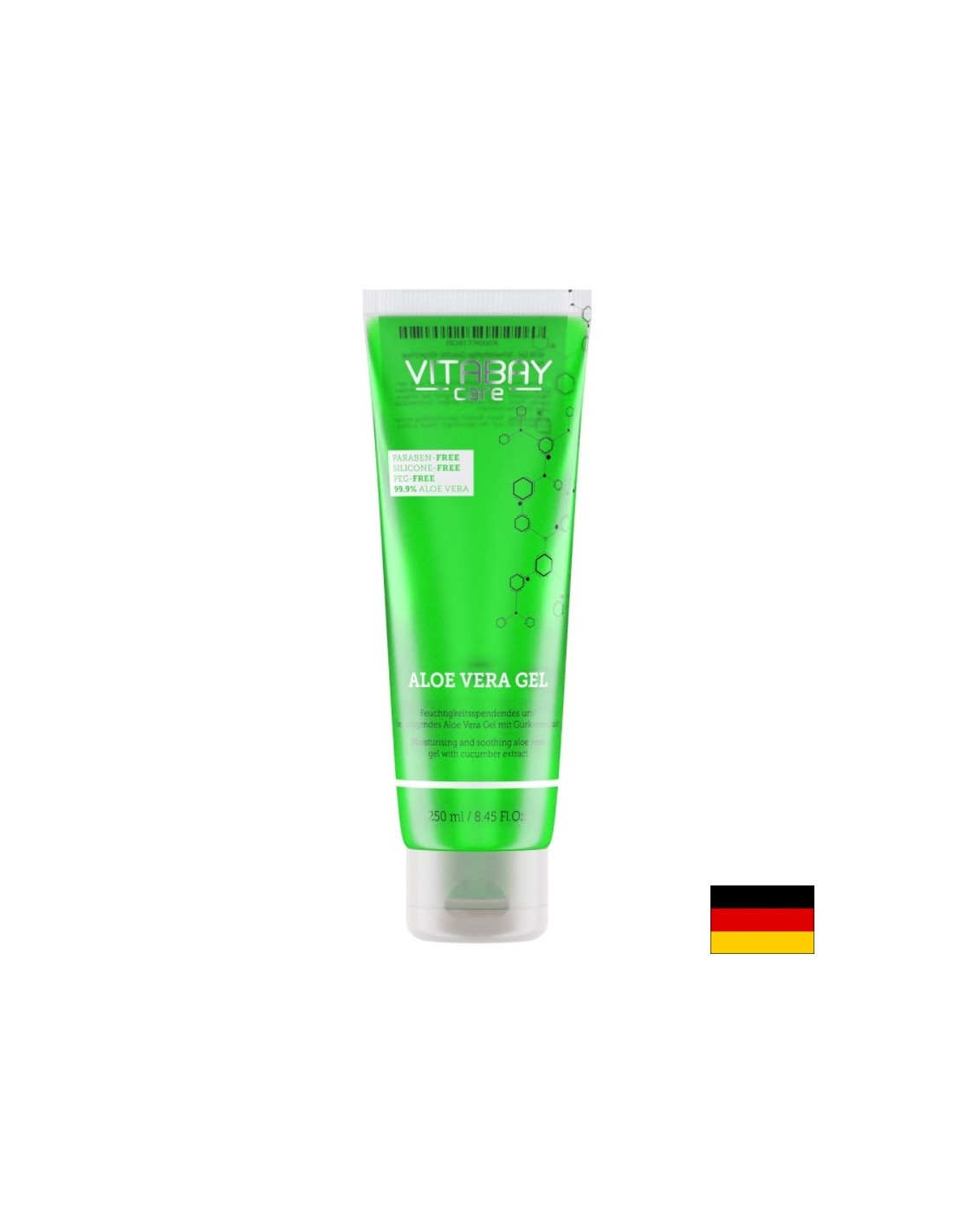 Care Aloe Vera Gel – Aloe-Vera-Gel 99,9 % mit Gurkenextrakt, 250 ml <tc>Vitabay</tc>
