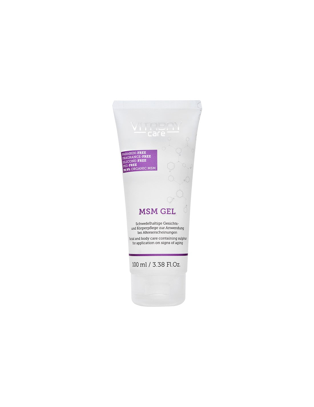 Care MSM Gel – Gel für Gesicht und Körper mit 99,9 % organischem MSM (Methylsulfonylmethan), 100 ml <tc>Vitabay</tc>