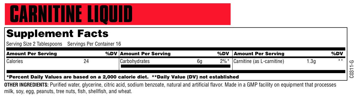 Carnitinflüssigkeit 475 ml
