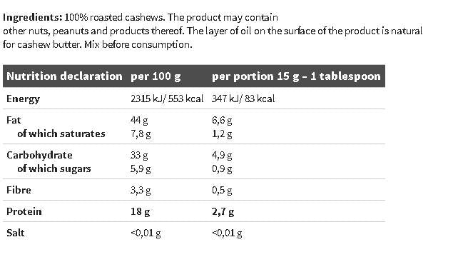 Cashewbutter 300 Gramm