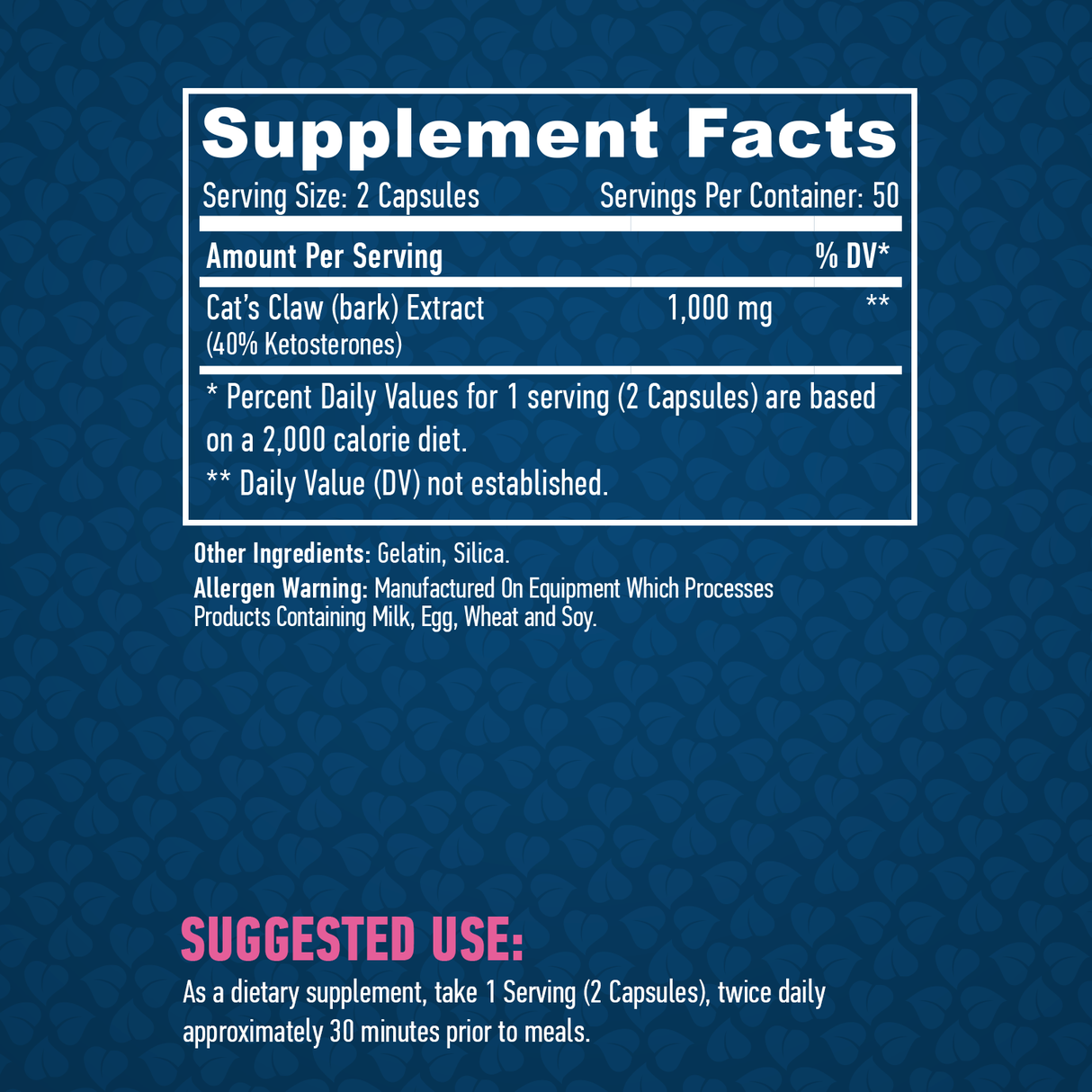 Katzenkralle 3 % 500 mg 100 Kapseln