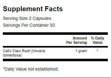 Katzenkralle 500 mg – 100 Kapseln