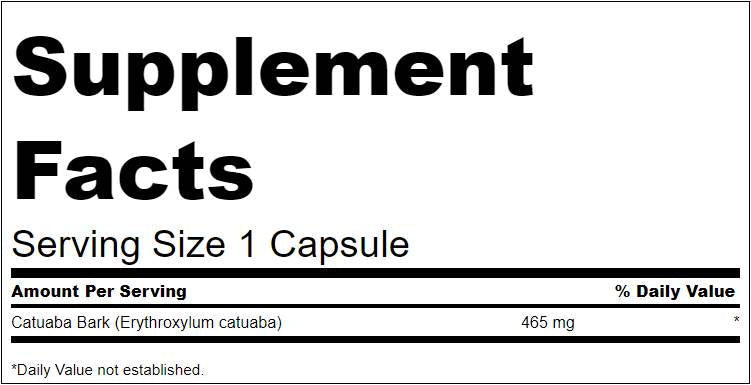 Catuaba-Rinde 465 mg 120 Kapseln