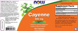 Cayenne 500 mg – 100 Kapseln
