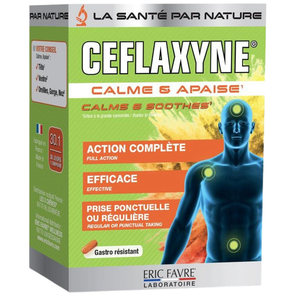 Ceflaxyne® | Natürliches Schmerzmittel – beruhigt und lindert – 30 Tabletten