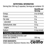 Cellflo6 Grüner Tee | Amplify-Serie – 50 Kapseln