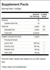 Zertifiziertes Bio-Kokosöl 1000 mg – 60 Gelkapseln