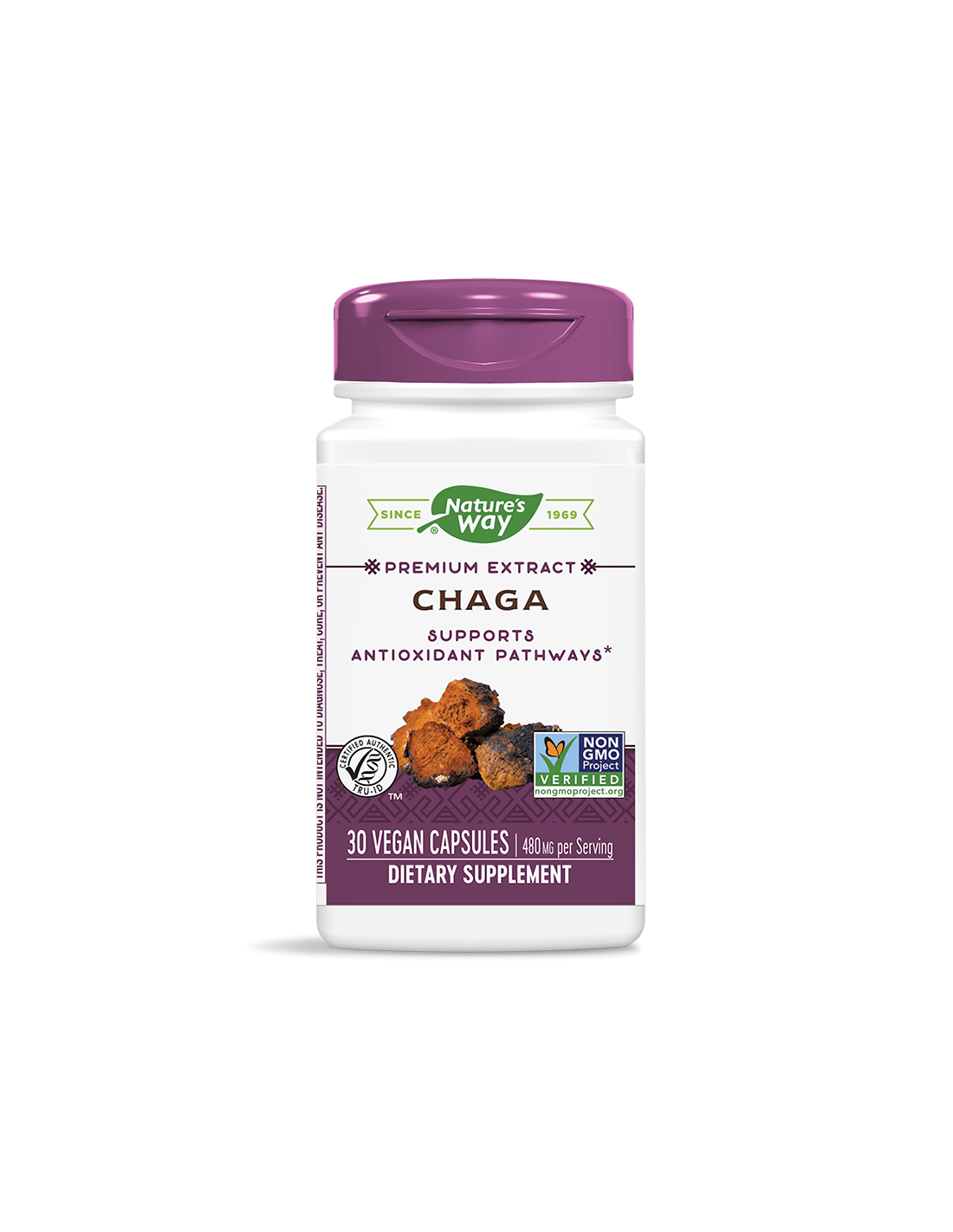 Chaga/Chaga 480 mg x 30 Kapseln Nature's Way