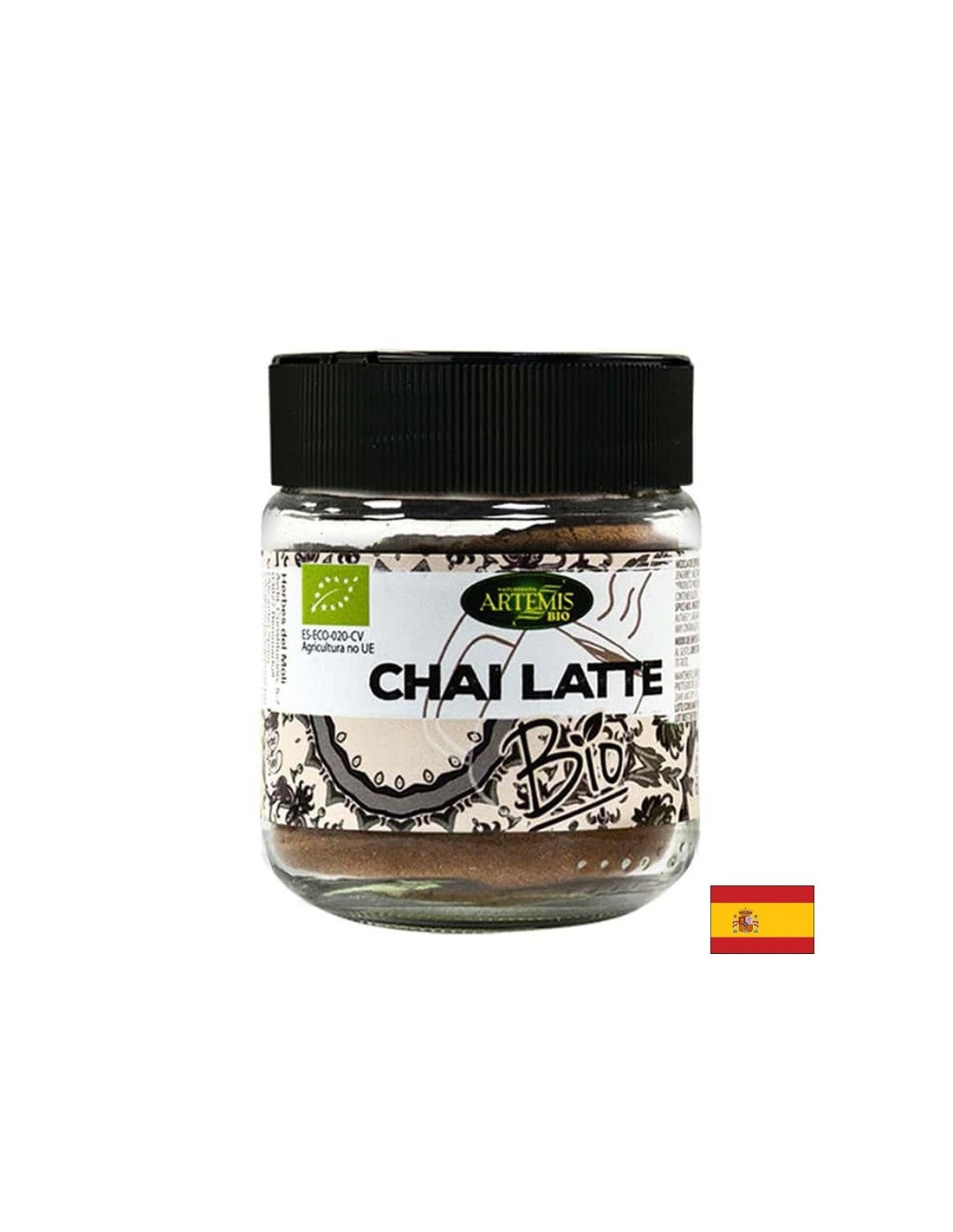 Zum Aromatisieren von Getränken – Kräutermischung Chai Latte – Mit Zimt, Ingwer und anderen Bio-Gewürzen, 60 g, Pulver