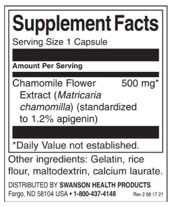 Kamillenblütenextrakt 500 mg | Standardisiertes Apigenin – 60 Kapseln