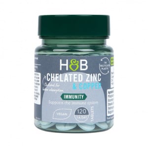 Chelatisiertes Zink und Kupfer 15 mg – 120 Tabletten