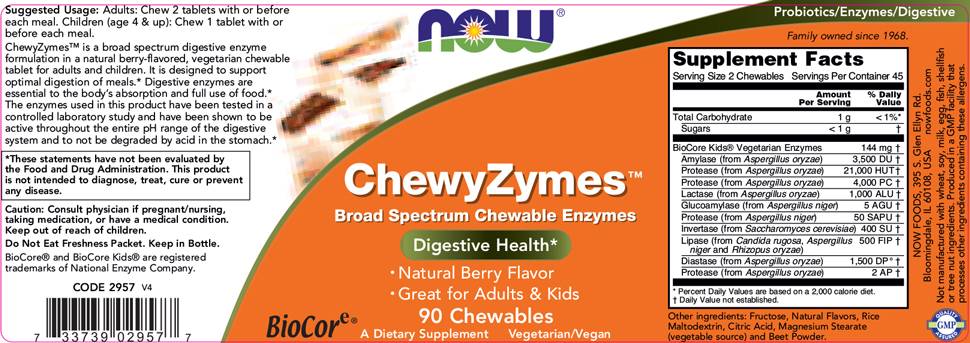 ChewyZymes – 90 Kautabletten
