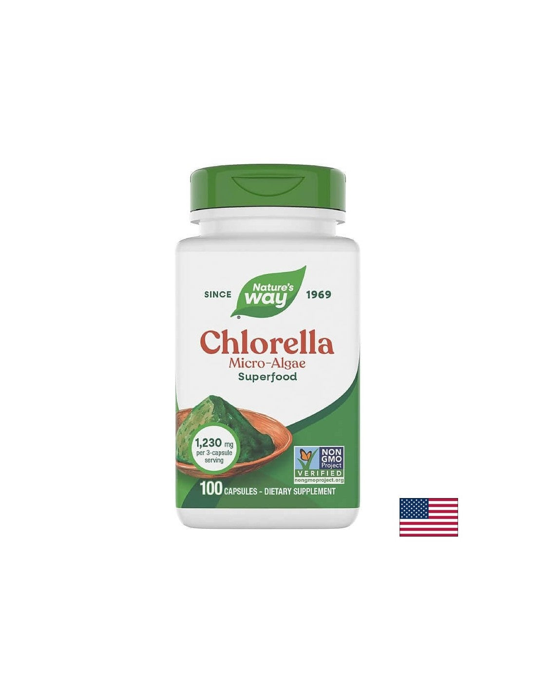 Chlorella 410 mg – 100 Kapseln