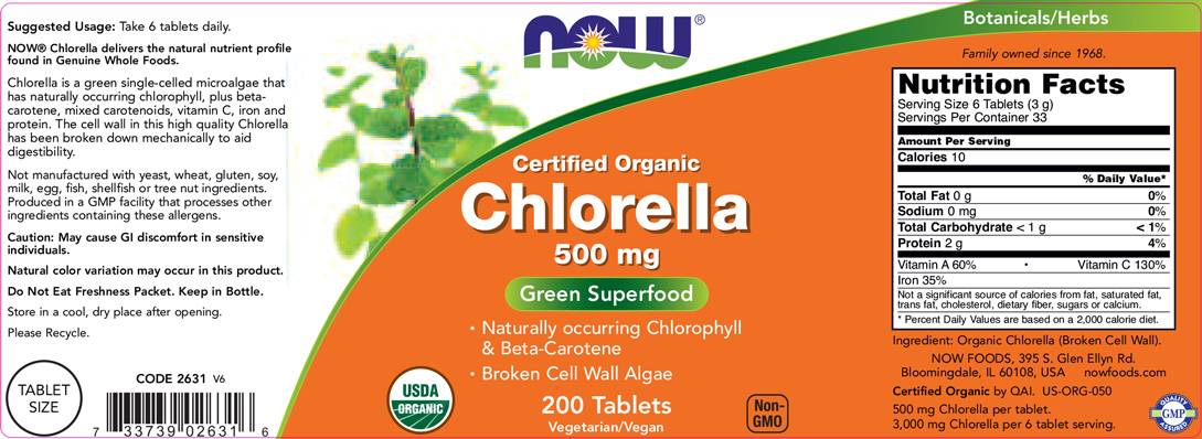 Chlorella Bio 500 mg – 200 Tabletten