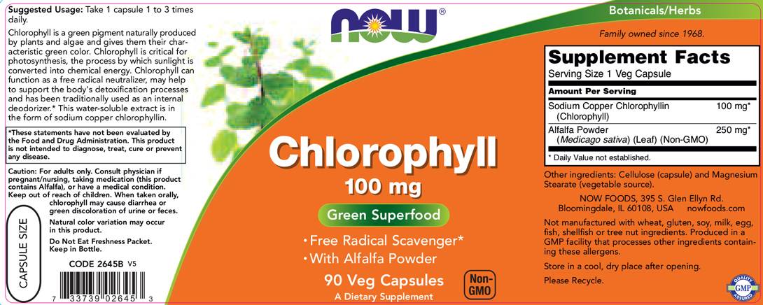 Chlorophyll 100 mg – 90 Kapseln