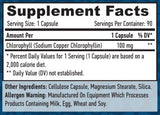 Chlorophyll 100 mg. 90 Vcaps