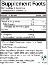 Chlorophyll-Detox-Gummis | Blaubeere – 60 Kautabletten