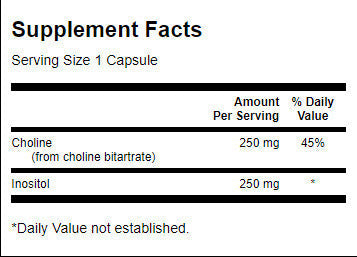 Cholin & Inositol 250 mg – 250 Kapseln