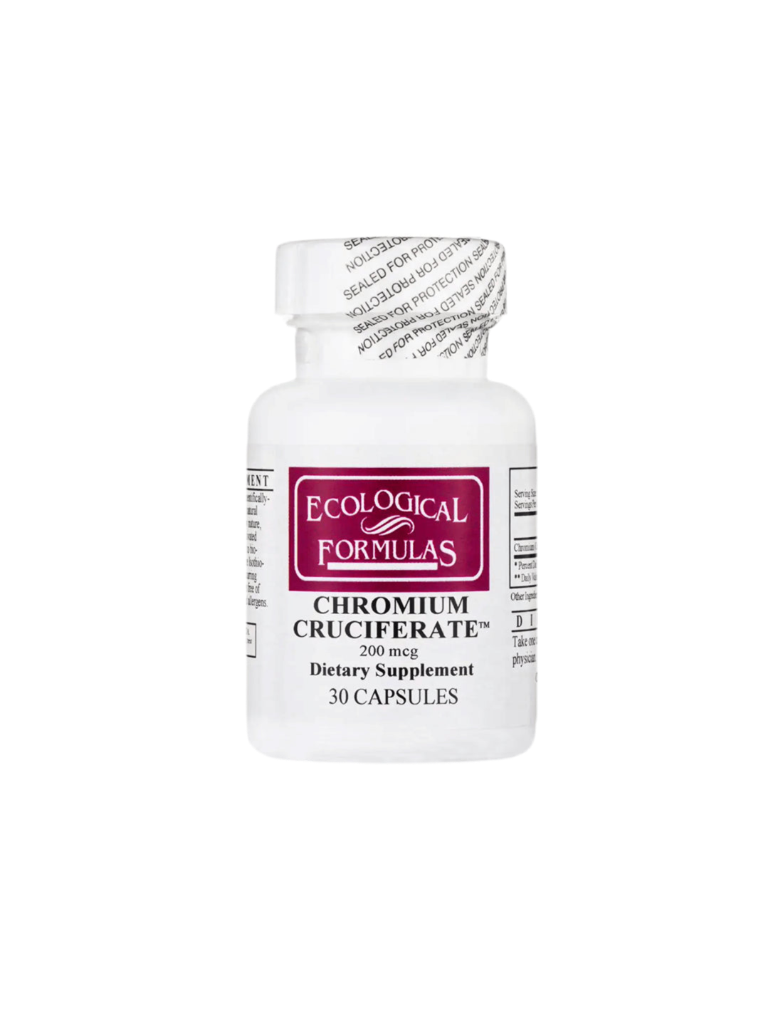 Chromkreuziferat/Chrom, 200 µg, 30 Kapseln Ökologische Formeln