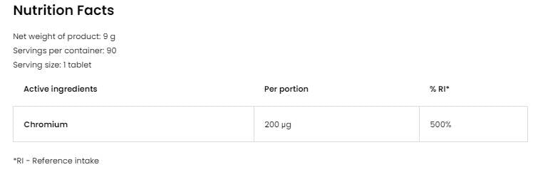 Chrom-Lutschtabletten 200 µg 90 Sublingualtabletten