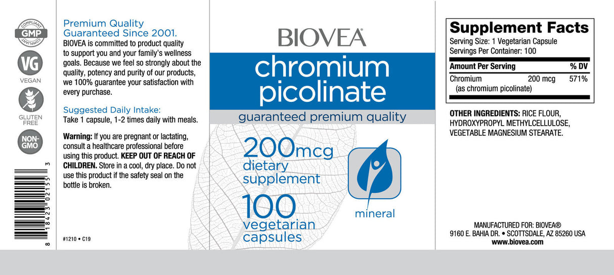 Chrompicolinat 200 µg/100 Kapseln