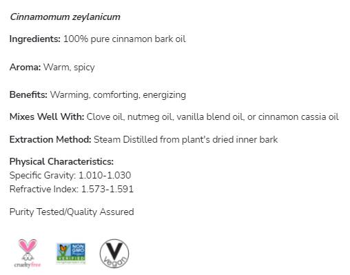 Zimtrindenöl | 100 % reines Cinnamomum Zeylanicum – 30 ml